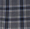 Grey and blue checked pocket square