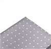 Grey Pocket Square with White Dots