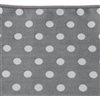 Grey Pocket Square with Dots