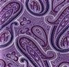 Purple pocket square with lilac cashmere
