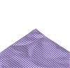 Purple pocket square with checks