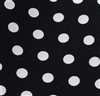 Black Pocket Square with Dots