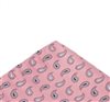 Pink pocket square with grey cashmere