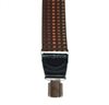 PINZA TRASERA TIRANTE ELASTICO CUADROS MARRON OSCURO