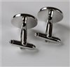Blue Bike Cufflinks Reverse