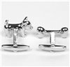 Schnauzer Cufflinks Reverse