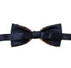 Reverse yellow bow tie with cashmere