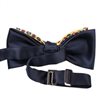 Reverse yellow bow tie with flowers