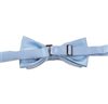 Reverse sky blue bow tie with paisley