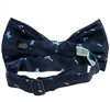 Deep blue bow tie reverse with sky blue schnauzer