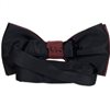 Reverse garnet bow tie with spikes