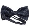 Reverse grey bow tie