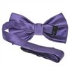 Reverse purple bow tie