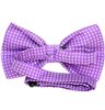 Purple bow tie reverse with white dots