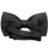 Black bow tie reverse with black dots