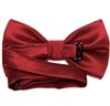 Reverse garnet satin bow tie