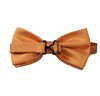 Reverse orange satin bow tie