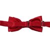Reverse red bow tie with disegn