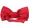 Red bow tie reverse with red dots