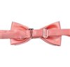 Reverse salmon pink bow tie with paisley