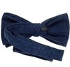 Reverse blue jeans bow tie