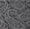Dark grey scarf with grey paisley woven