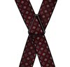 Burgundy Braces with Flowers Design