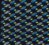 Blue Pattern Elastic Braces