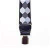 Black and Grey Hexagons Braces - Pisa 111