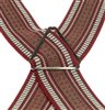 Burgundy Jacquard Braces - Pisa 70