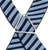 Blue Striped Elastic Braces - Pisa 64