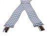 Grey Checked Elastic Braces