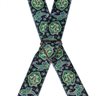 Black Paisley Elastic Braces