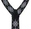 Black and Grey Diamond Argyle Elastic Braces