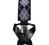 Black and Grey Diamond Argyle Elastic Braces