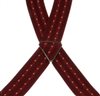 Burgundy Stripes Braces - Pisa 47