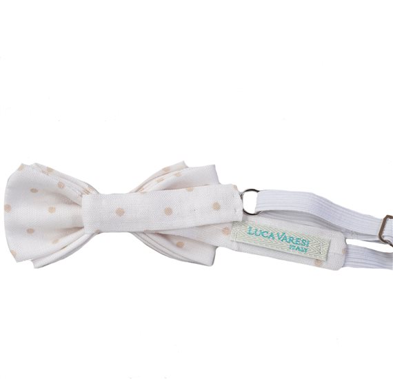 Boy's White Bow Tie