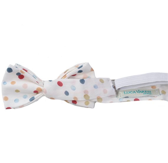Boy's White Bow Tie