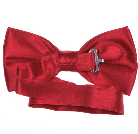 Red Strawberry Bow Tie Reverse