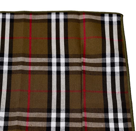 Green Tartan Pocket Square