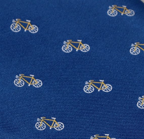 Pocket Square with Bicycles