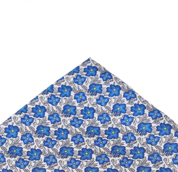 Turin 40 Silk Pocket Square