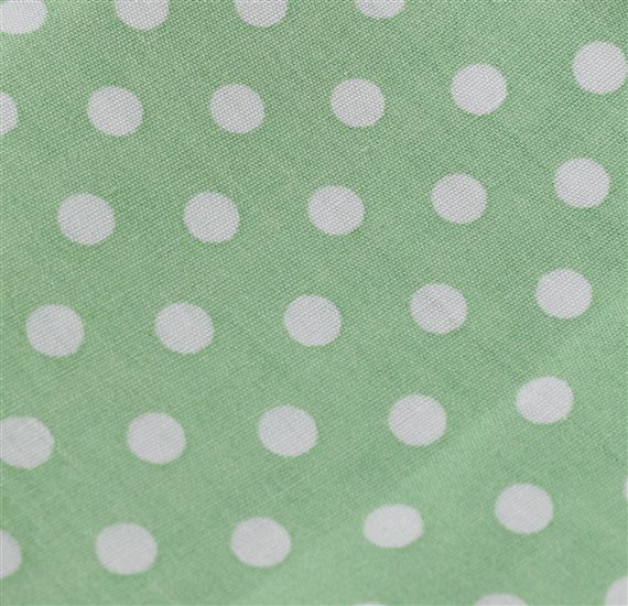 Light Green Pocket Square with Dots