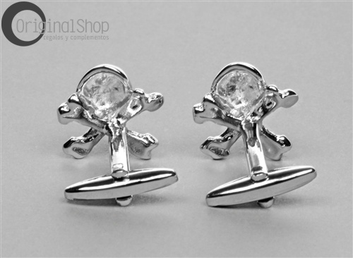 Skull Cufflinks reverse