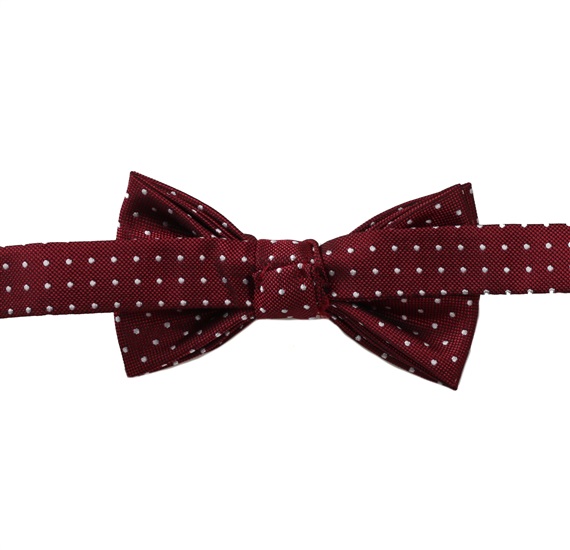 Garnet boy's bow tie with dots Pitti 265