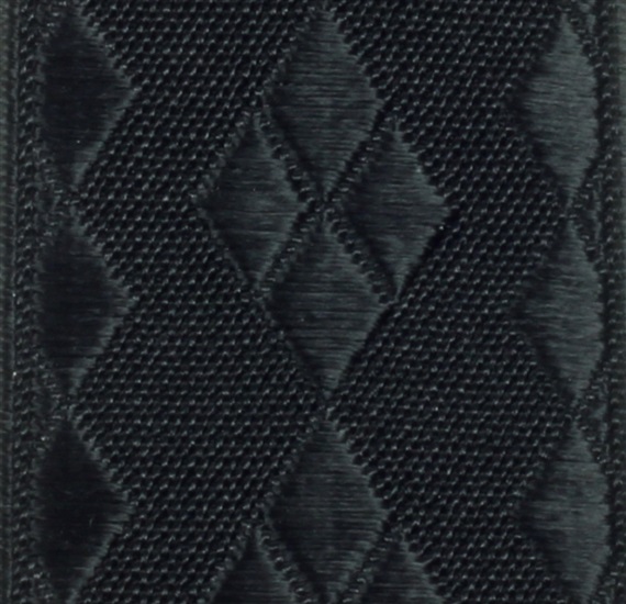 Black Diamod Argyle Braces Fabric - Pisa 36