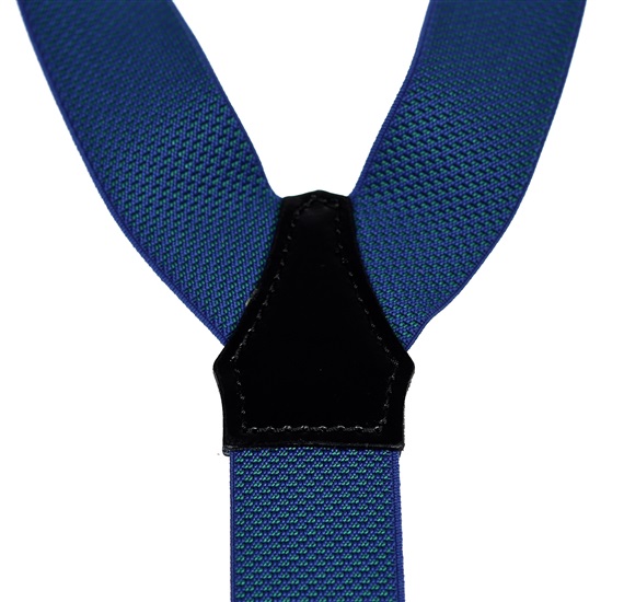 Blue with Green Dots Elastic Braces