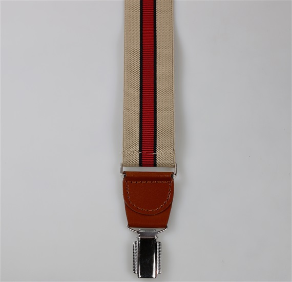Beige Stripes Elastic Braces