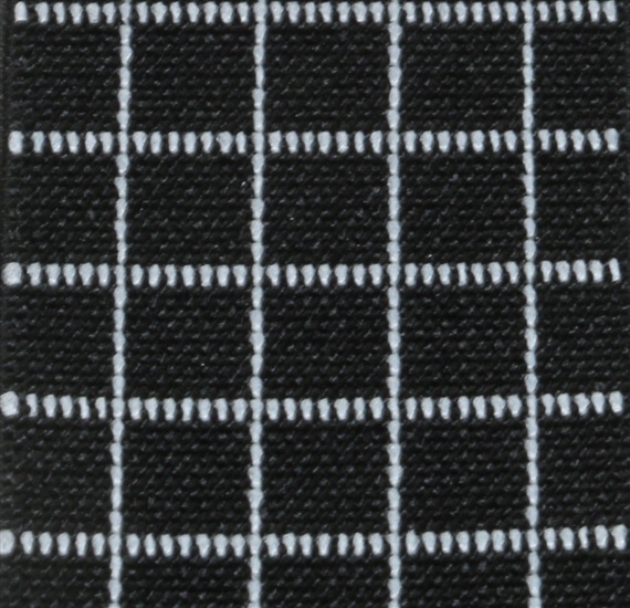 Black Checked Elastic Braces - Pisa 95