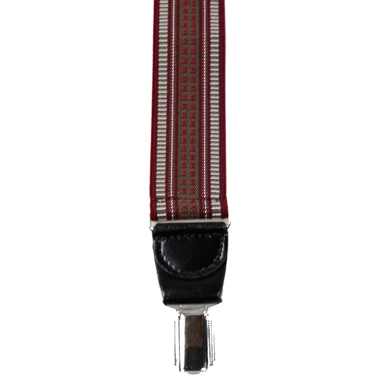 Burgundy Jacquard Elastic Braces